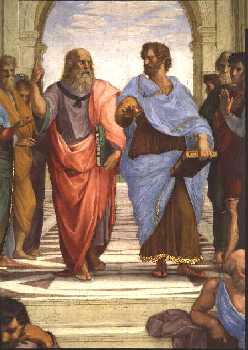 Samtalet mellan Platon och Aristoteles genljuder än..